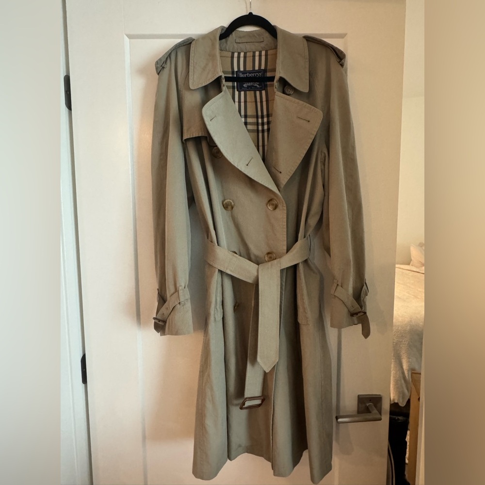 Burberry Vintage Trench Coat, Tan, Size L/XL (54R)